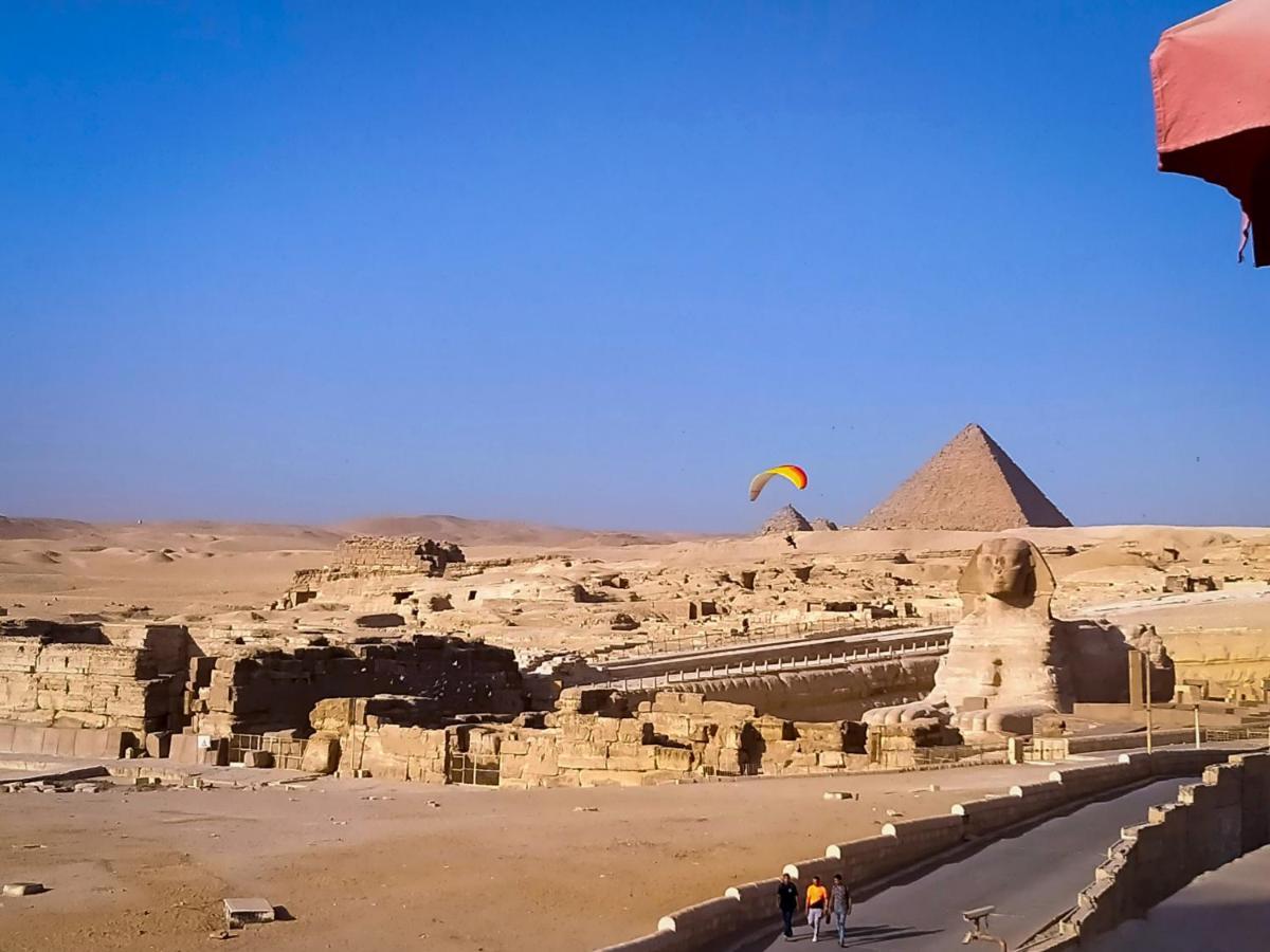 Seven Pyramids Panoramic View Inn Kafret el-Gabal Zewnętrze zdjęcie