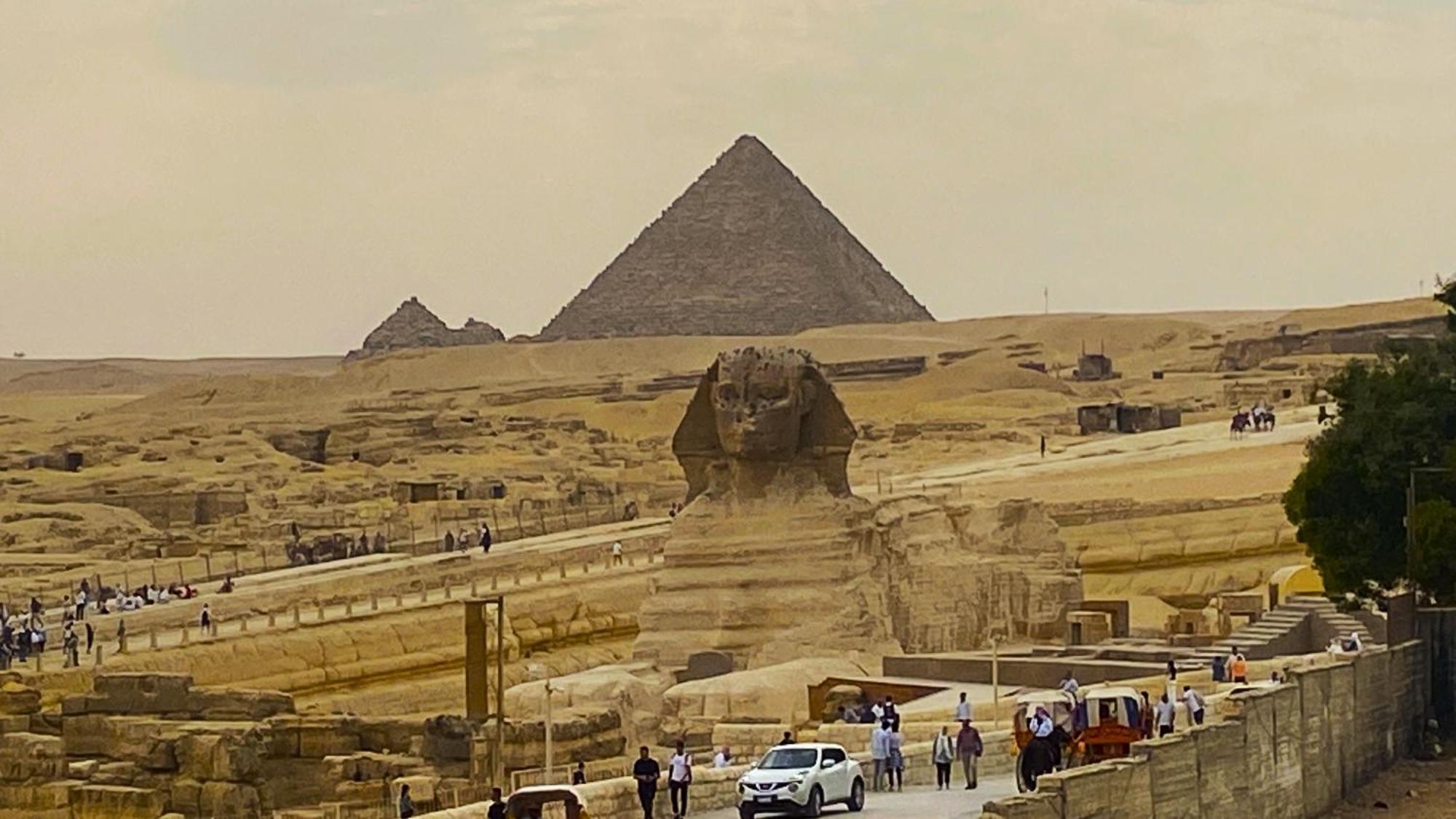 Seven Pyramids Panoramic View Inn Kafret el-Gabal Zewnętrze zdjęcie