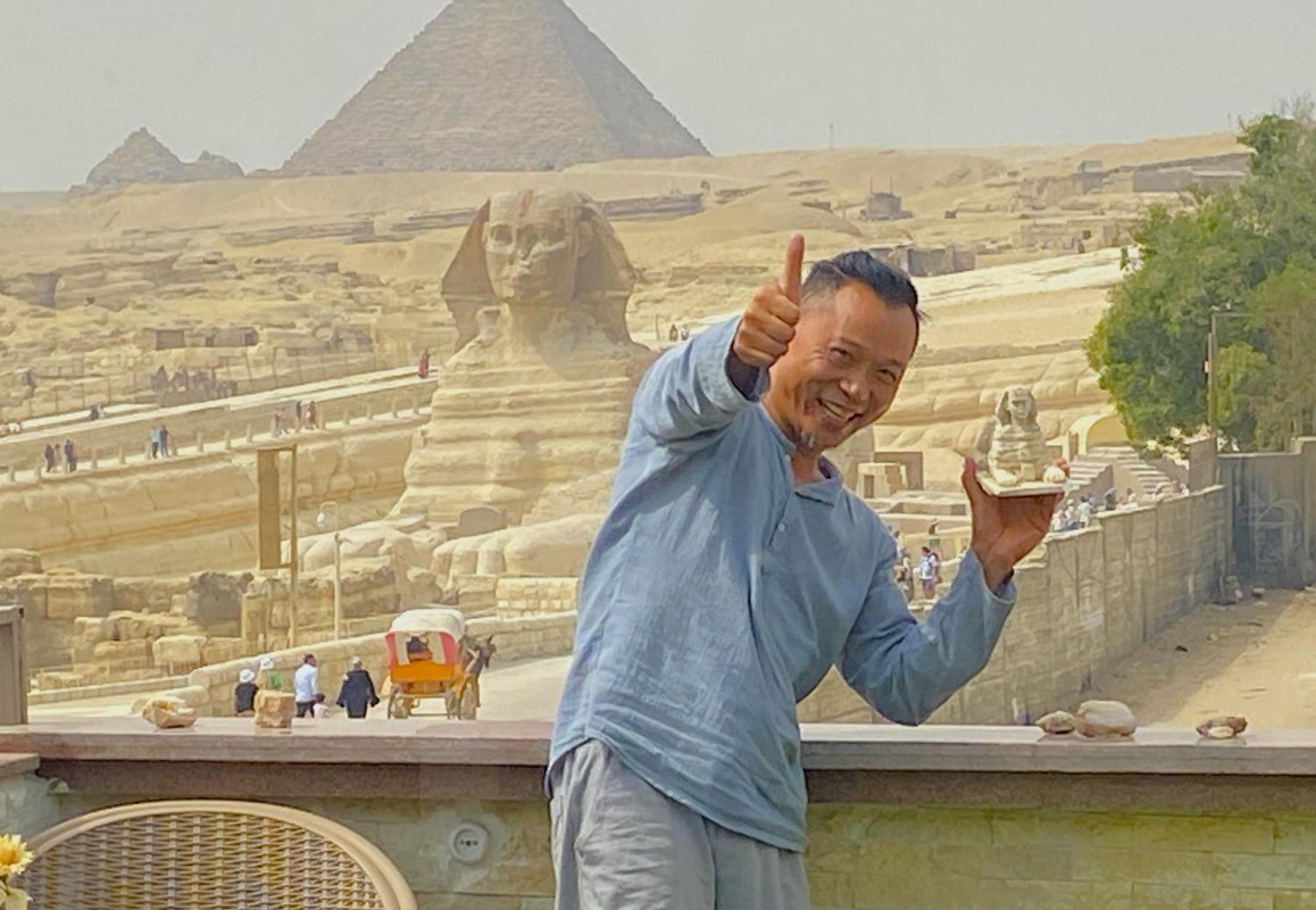 Seven Pyramids Panoramic View Inn Kafret el-Gabal Zewnętrze zdjęcie