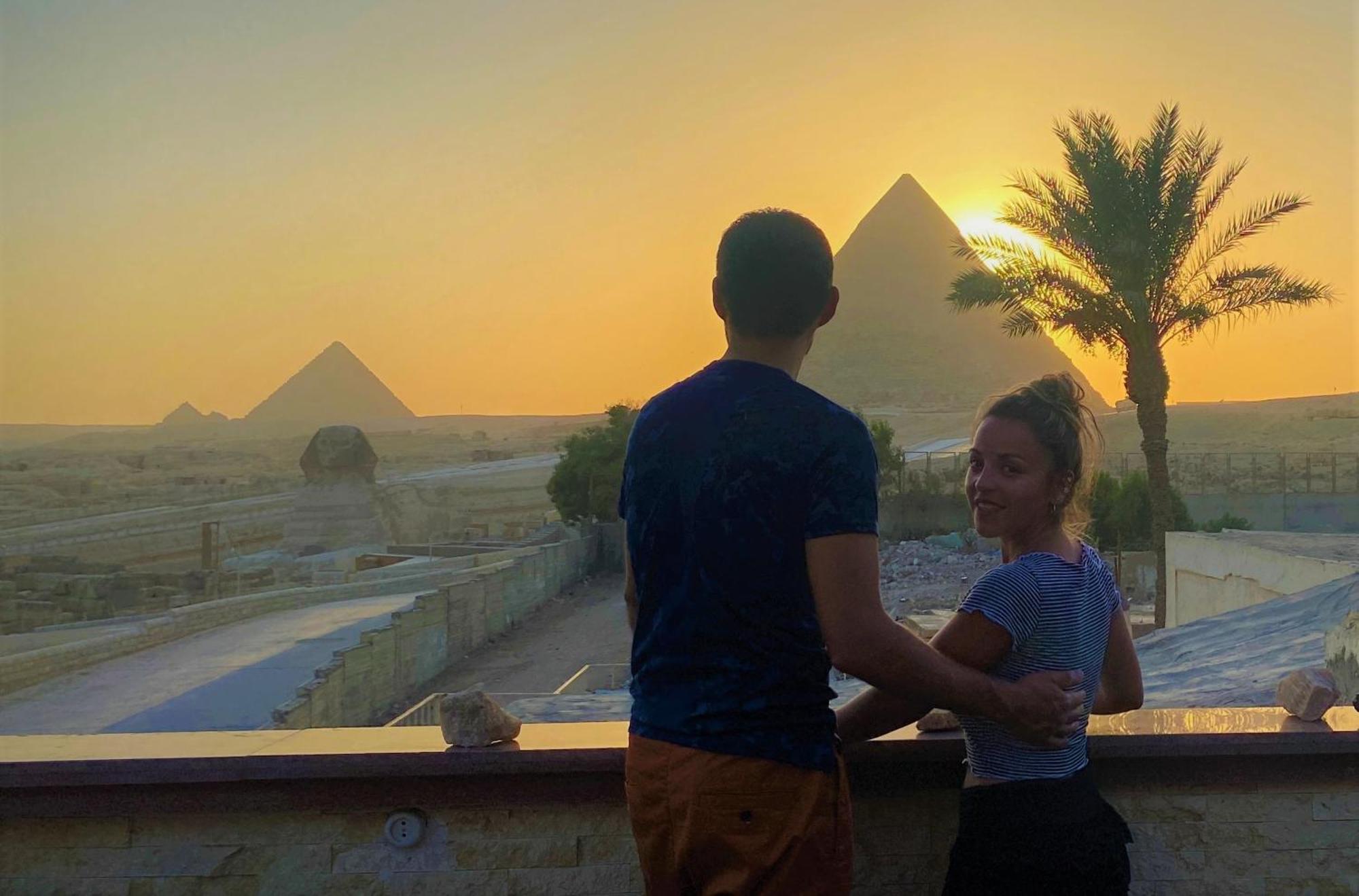 Seven Pyramids Panoramic View Inn Kafret el-Gabal Zewnętrze zdjęcie