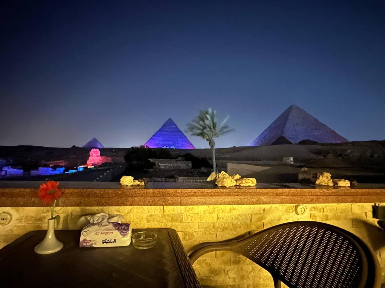 Seven Pyramids Panoramic View Inn Kafret el-Gabal Zewnętrze zdjęcie