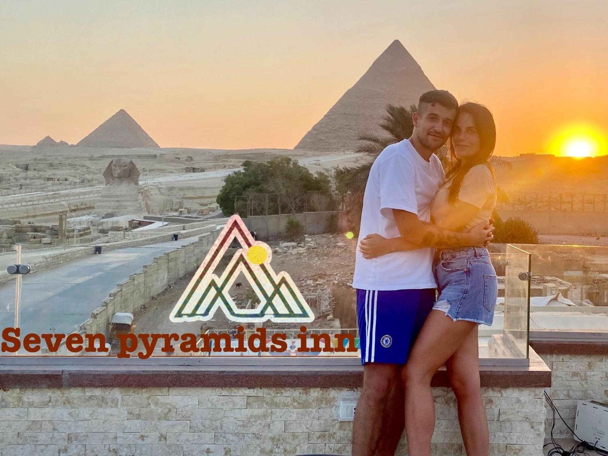 Seven Pyramids Panoramic View Inn Kafret el-Gabal Zewnętrze zdjęcie