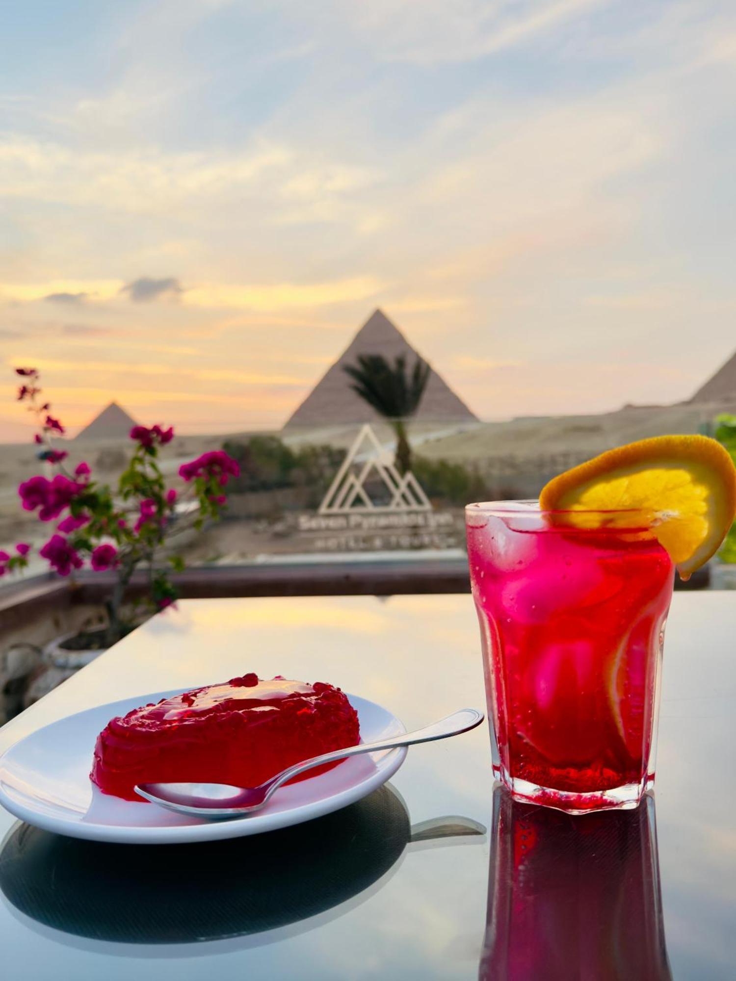 Seven Pyramids Panoramic View Inn Kafret el-Gabal Zewnętrze zdjęcie