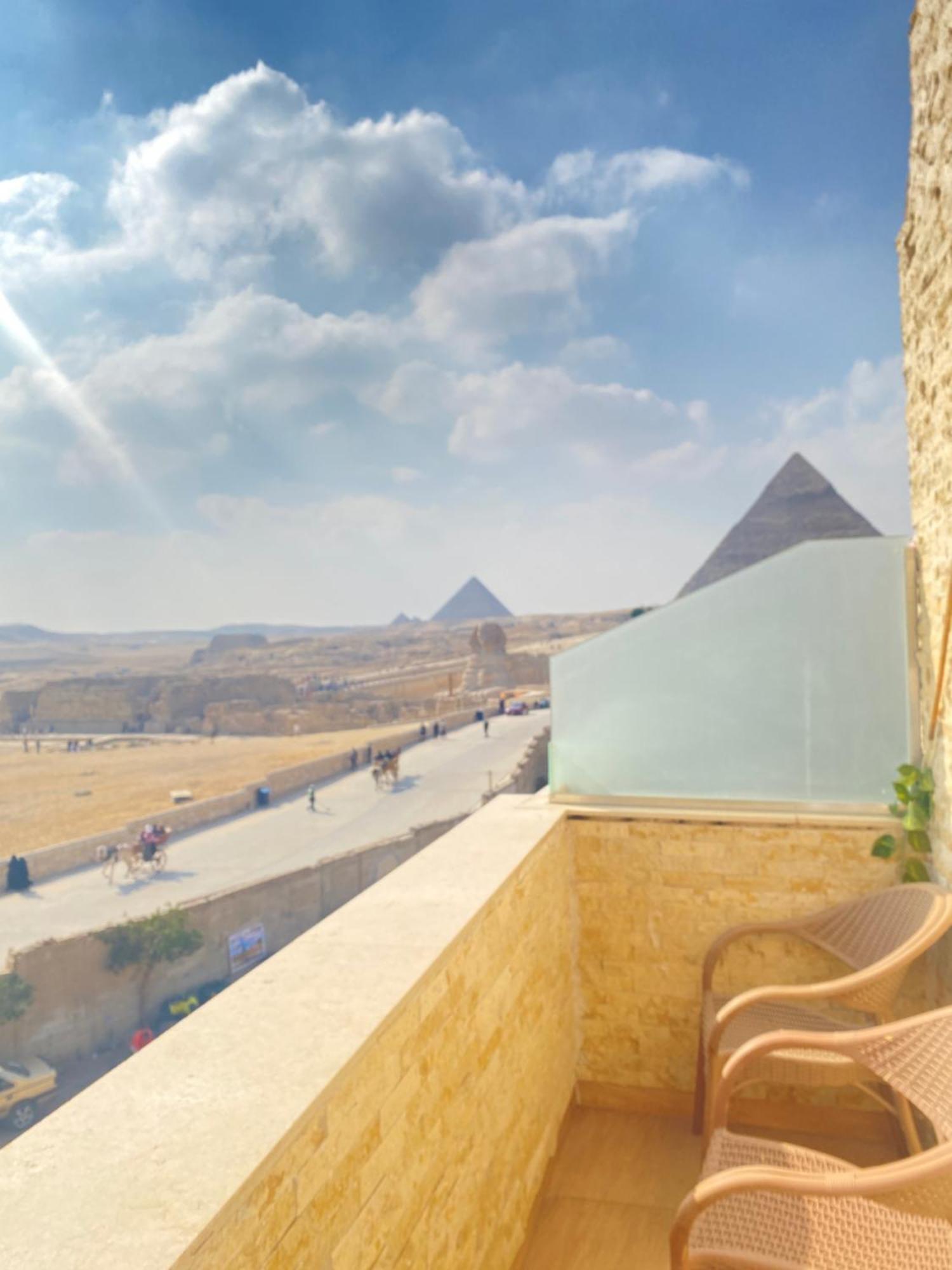 Seven Pyramids Panoramic View Inn Kafret el-Gabal Zewnętrze zdjęcie
